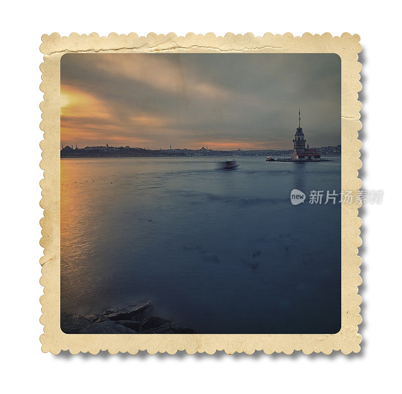 Vintage Maiden’s Tower (Clipping Path)